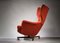 Mid-Century Blofeld 6250 Swivel & Rock Wingchair with Footstool from G Plan, England, 1960s, Set of 2 2