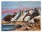 R. F. Myller, Niendorf Baltic Sea, Brodten Cliff in Winter, 2019, Acrylic on Canvas 1