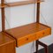 Scandinavian Ergo Free Standing Home Office Shelving Unit with Desk by John Texmon, Norway, 1960s 11