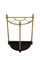 English Brass Demi Lune Umbrella Stand, 1960s, Image 1