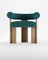 Collector Modern Cassette Chair in Bouclé Ocean Blue by Alter Ego, Image 1