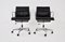 EA217 Black Soft Pad Chairs by Charles & Ray Eames for Herman Miller, 1970s, Set of 2 8