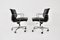 EA217 Black Soft Pad Chairs by Charles & Ray Eames for Herman Miller, 1970s, Set of 2, Image 4