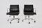 EA217 Black Soft Pad Chairs by Charles & Ray Eames for Herman Miller, 1970s, Set of 2 1