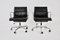 EA217 Black Soft Pad Chairs by Charles & Ray Eames for Herman Miller, 1970s, Set of 2, Image 1