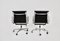 EA217 Black Soft Pad Chairs by Charles & Ray Eames for Herman Miller, 1970s, Set of 2 5