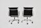 EA217 Black Soft Pad Chairs by Charles & Ray Eames for Herman Miller, 1970s, Set of 2, Image 5