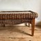 Vintage Brown Wicker Table 7