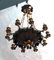 Lámpara de araña vintage de bronce, Imagen 11