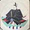 Shōwa Era Print of a Samurai Warrior on Wood Panel, 1950s 9