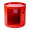 Red Round Cabinet by Anna Castelli for Kartell, 1970s 4