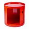 Red Round Cabinet by Anna Castelli for Kartell, 1970s, Image 4