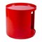 Red Round Cabinet by Anna Castelli for Kartell, 1970s 8