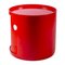 Red Round Cabinet by Anna Castelli for Kartell, 1970s 5