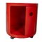 Red Round Cabinet by Anna Castelli for Kartell, 1970s 11