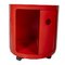 Red Round Cabinet by Anna Castelli for Kartell, 1970s, Image 11