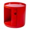 Mueble redondo rojo de Anna Castelli para Kartell, años 70, Imagen 3