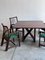 Italian Dining Chairs and Table in Rattan, 1970s, Set of 5, Image 2