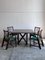 Italian Dining Chairs and Table in Rattan, 1970s, Set of 5, Image 1