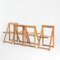 Trieste Folding Chairs attributed to Aldo Jacover for Bazzani. Italy, 1970s, Set of 4, Image 3