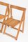 Trieste Folding Chairs attributed to Aldo Jacover for Bazzani. Italy, 1970s, Set of 4, Image 14