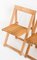 Trieste Folding Chairs attributed to Aldo Jacover for Bazzani. Italy, 1970s, Set of 4, Image 11