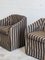 Chamber Armchairs with Fendi Fabric, 1970s, Set of 2 17