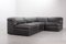 Modular Jeep Sofa in Grey Leather, 1970s, Set of 4 5