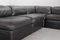 Modular Jeep Sofa in Grey Leather, 1970s, Set of 4 8