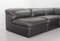 Modular Jeep Sofa in Grey Leather, 1970s, Set of 4 7