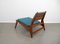 German Lounge Chair with Ottoman in Oak by PGH Erzgebirge, 1960s, Set of 2, Image 13
