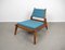 German Lounge Chair with Ottoman in Oak by PGH Erzgebirge, 1960s, Set of 2 7