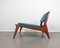 German Lounge Chair with Ottoman in Oak by PGH Erzgebirge, 1960s, Set of 2, Image 14