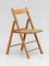 Vintage French Beech Folding Chairs, 1970s, Set of 6 5