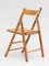 Vintage French Beech Folding Chairs, 1970s, Set of 6, Image 4