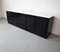 Italian Black Lacquered Sideboard with Carrara Marble Top, 1970s 1