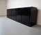 Italian Black Lacquered Sideboard with Carrara Marble Top, 1970s 2