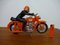 Großes orangefarbenes Vintage Motorrad aus Kunststoff, 1970er 9