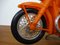 Large Vintage Orange Plastic Motorcycle, 1970s 11