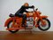 Großes orangefarbenes Vintage Motorrad aus Kunststoff, 1970er 1