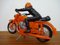 Large Vintage Orange Plastic Motorcycle, 1970s 4