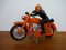 Large Vintage Orange Plastic Motorcycle, 1970s 8