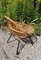 Vintage Garden Chair with Black Painted Metal Pipe Frame and Bamboo Seat Shell, 1960s 5