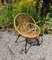 Chaise de Jardin Vintage avec Structure en Tuyau en Métal Peint en Noir et Siège en Bambou, 1960s 6