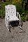 Vintage Garden Swing Chair with Decorated White Painted Metal Frame, 1970s 7