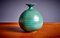Ceramic Vessels with Lid and Vase in Green by Tom McMillin, USA, 1960s, Set of 5 3