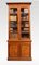 Narrow Mahogany 2-Door Bookcase 7