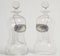 Glass Decanters with Stoppers, 1890s, Set of 2 1