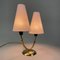 Double Arm Brass Table Lamp, Sweden, 1950s 5