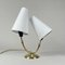 Double Arm Brass Table Lamp, Sweden, 1950s 10